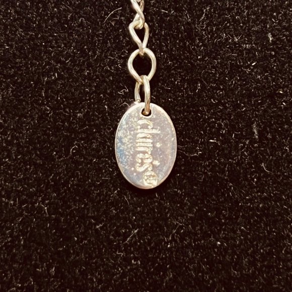 Clair's Silver Tone Clear Rhinestone Bib Necklace (3841) - Picture 8 of 8